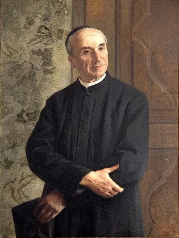 Ritratto del parroco Giuseppe Denti